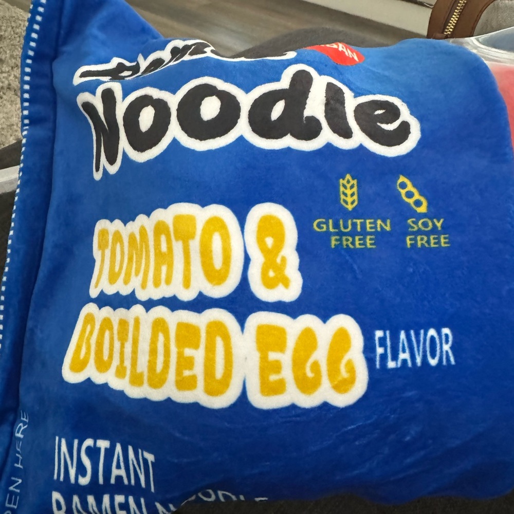 Brand New Instant Ramen Noodle Pillow. Fun for all ages.